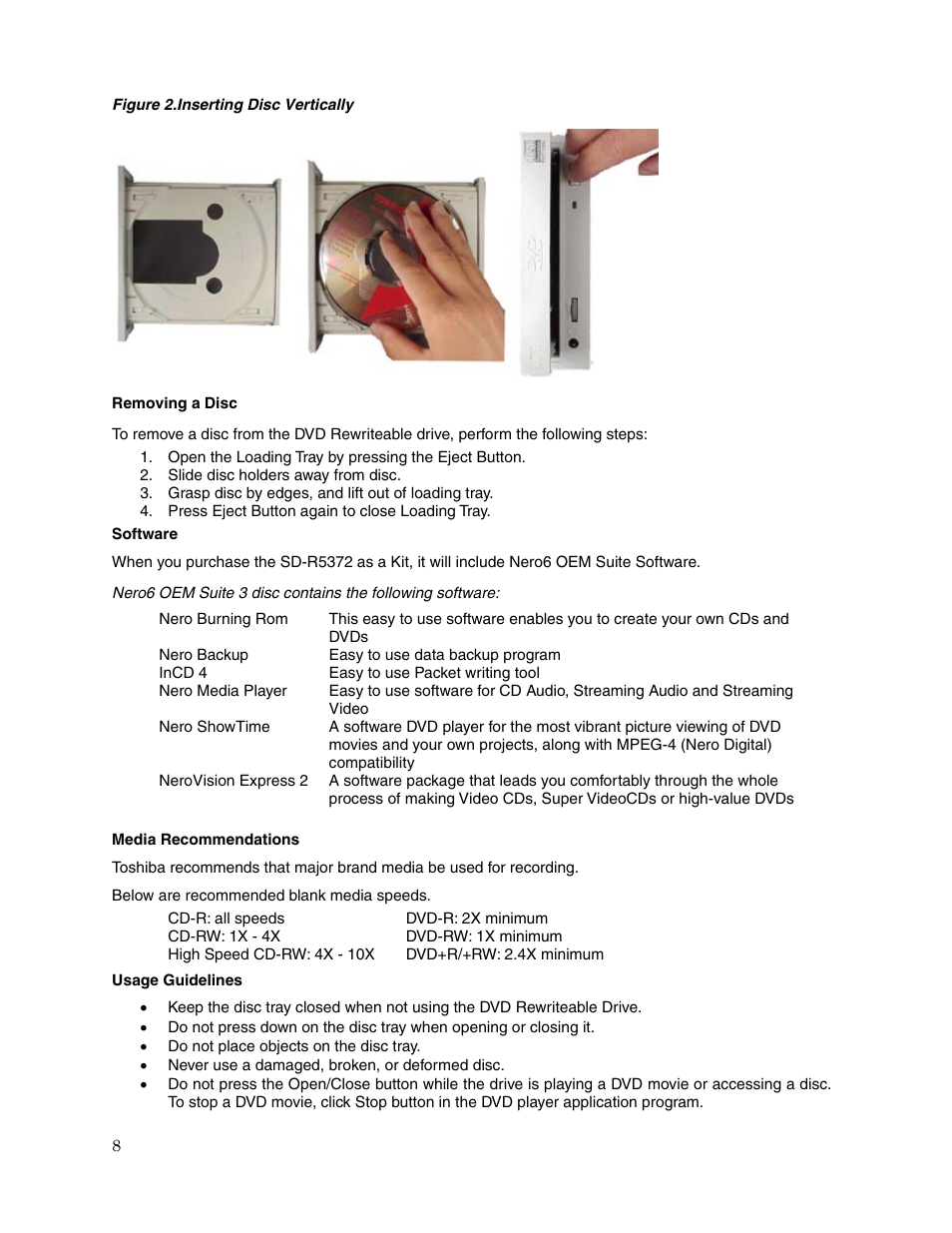 Toshiba REWRITEABLE DRIVE SD-R5372 User Manual | Page 10 / 18