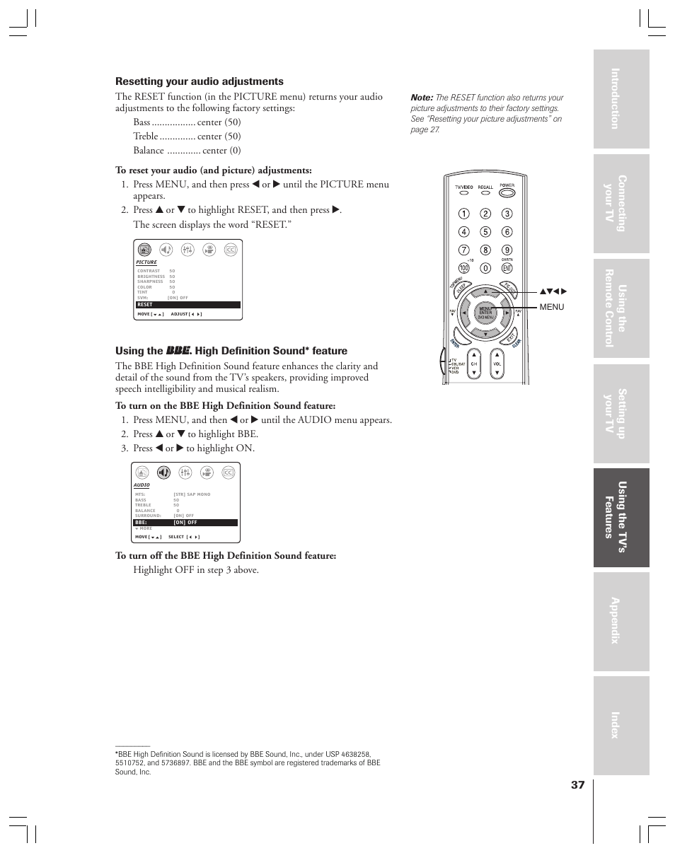 Toshiba 32AF44/35AF44 User Manual | Page 37 / 48