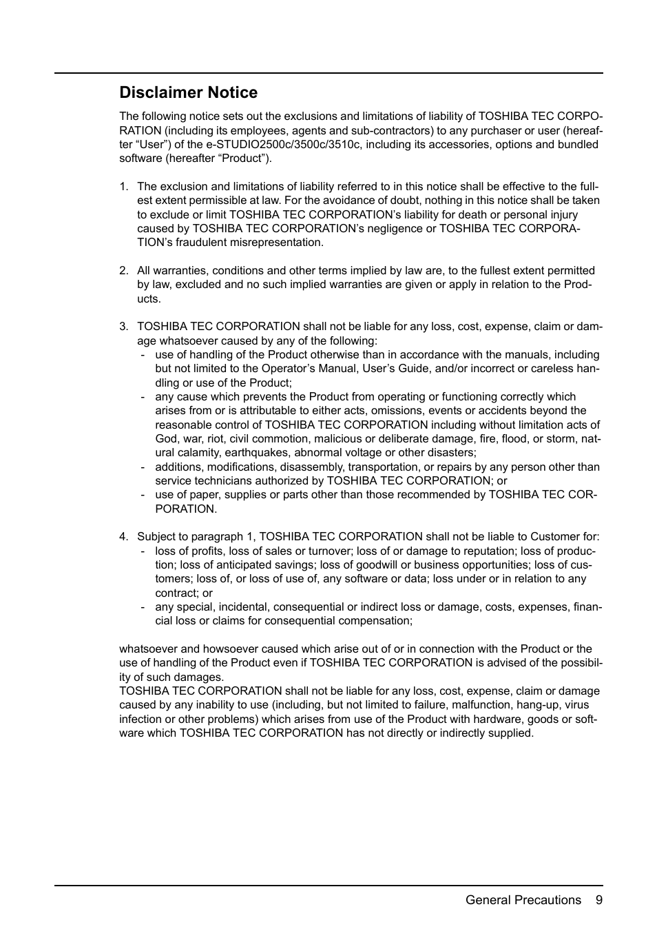 Disclaimer notice | Toshiba GD-1210 User Manual | Page 11 / 190