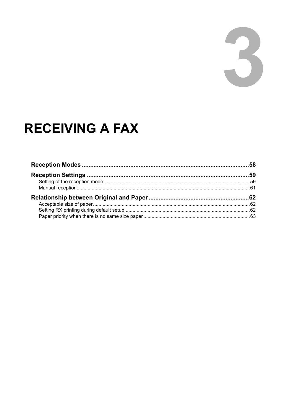 Receiving a fax, Chapter 3 | Toshiba GD-1210 User Manual | Page 59 / 190