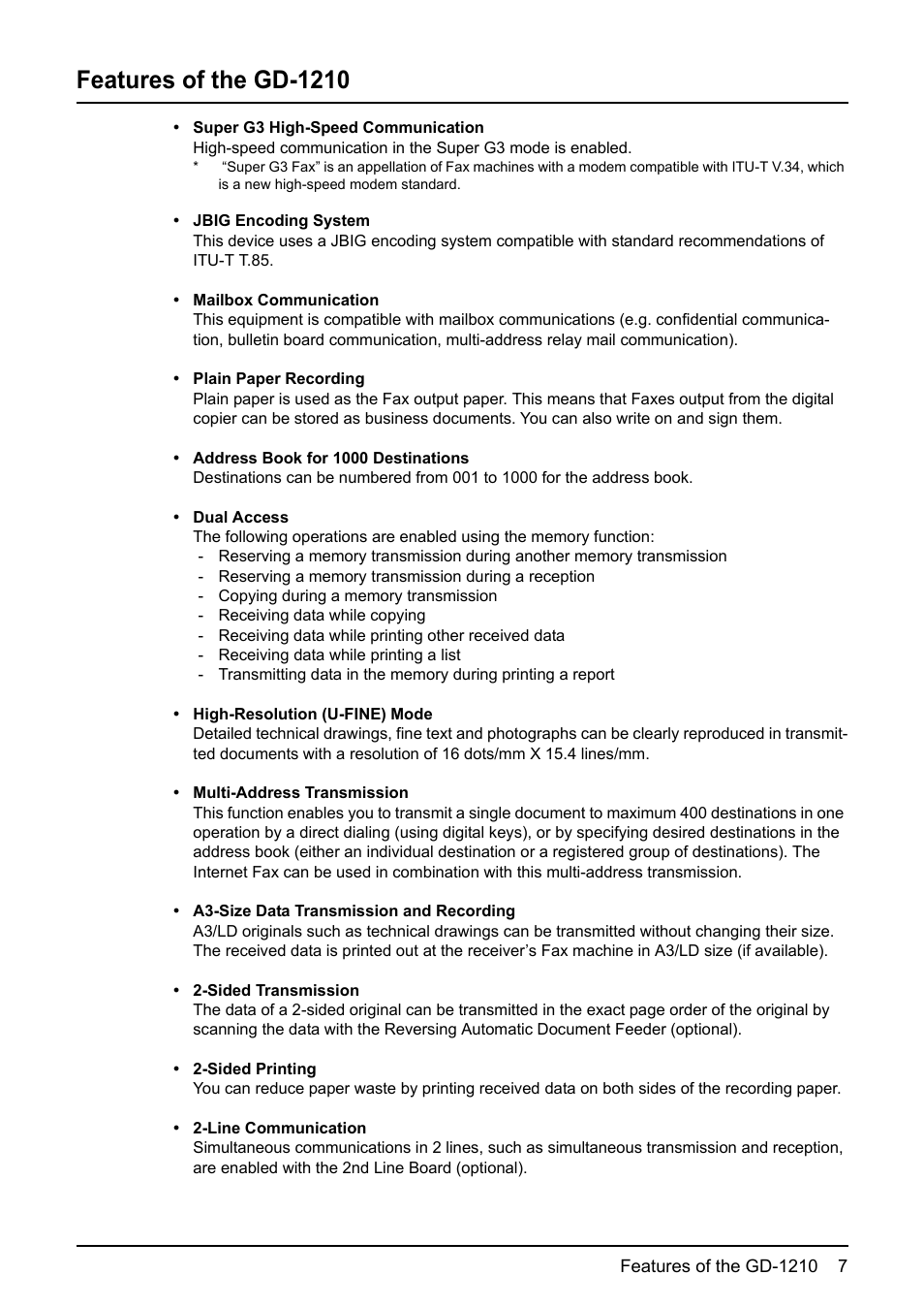 Features of the gd-1210 | Toshiba GD-1210 User Manual | Page 9 / 190