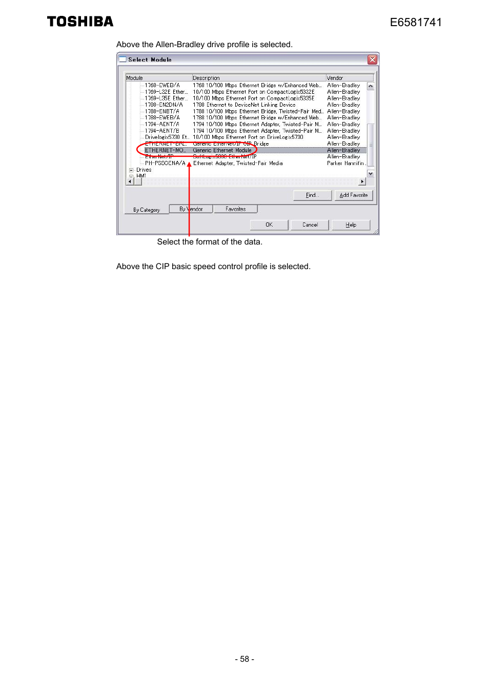 Toshiba Tosvert EtherNet/IP - Modbus TCP option IPE002Z User Manual | Page 59 / 89