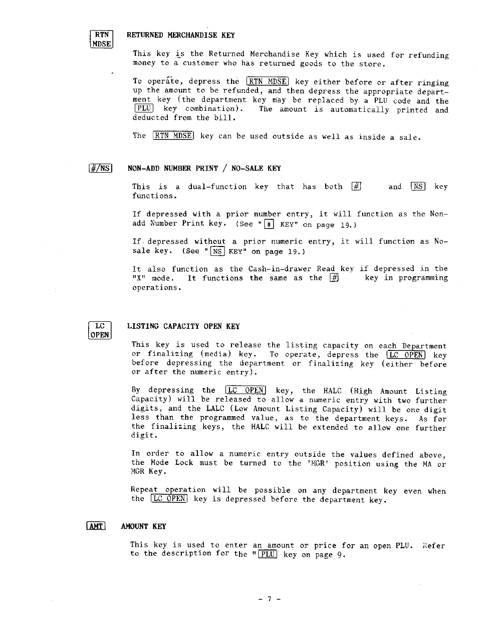 Toshiba TEC MA-1060-100 Series User Manual | Page 11 / 118
