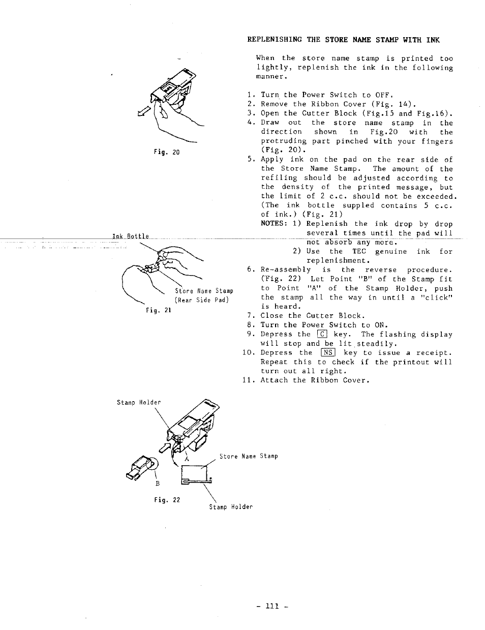 Toshiba TEC MA-1060-100 Series User Manual | Page 115 / 118