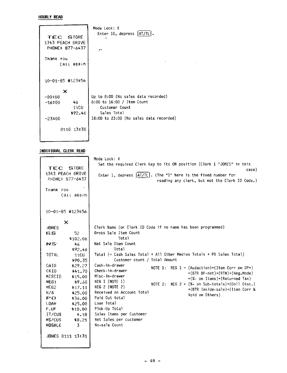 Lieu | Toshiba TEC MA-1060-100 Series User Manual | Page 52 / 118
