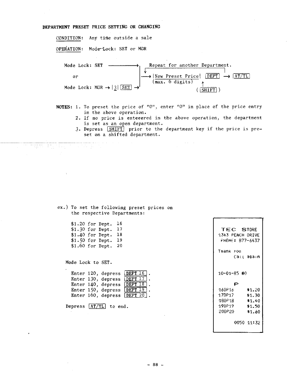 Toshiba TEC MA-1060-100 Series User Manual | Page 92 / 118