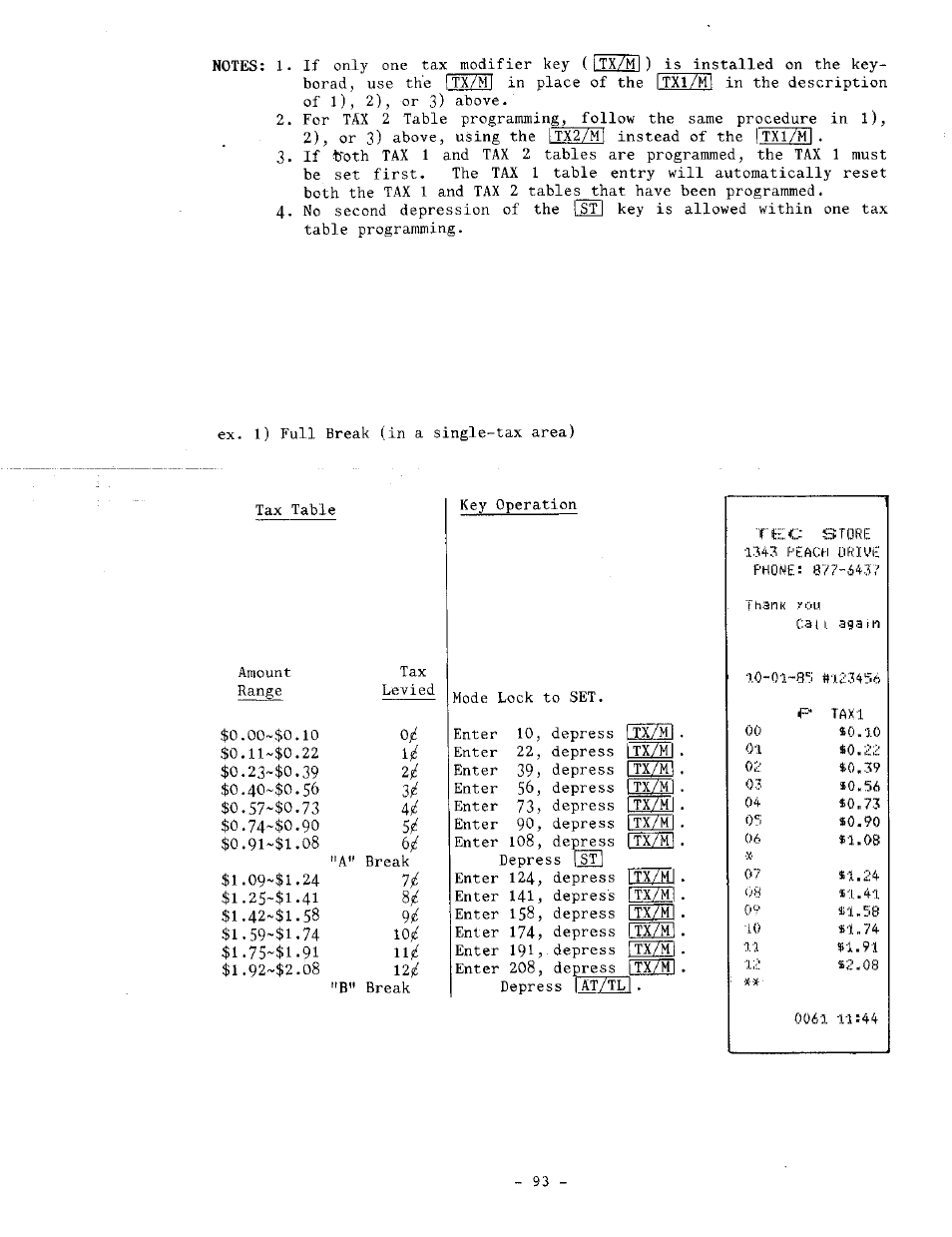Toshiba TEC MA-1060-100 Series User Manual | Page 93 / 118