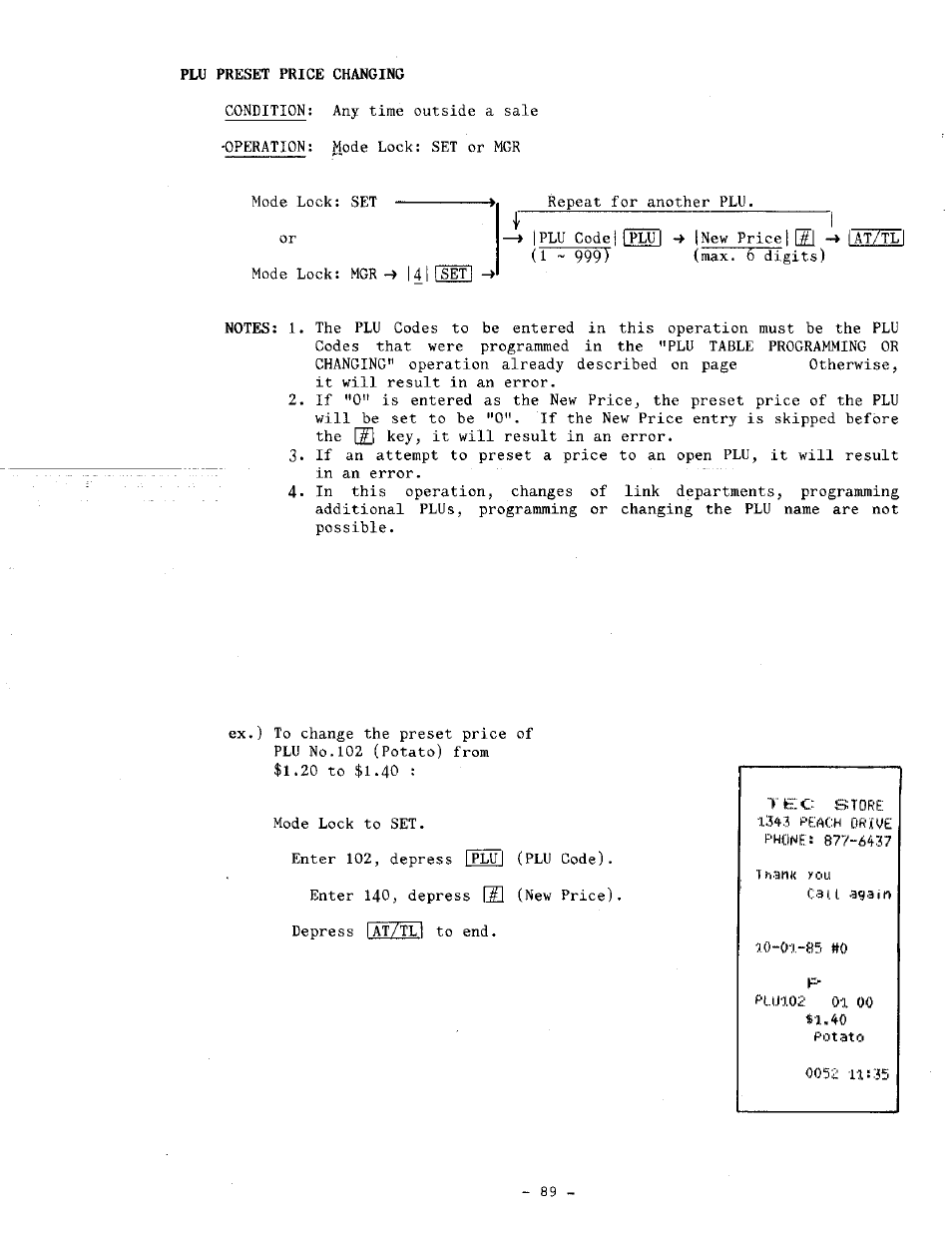 Toshiba TEC MA-1060-100 Series User Manual | Page 97 / 118