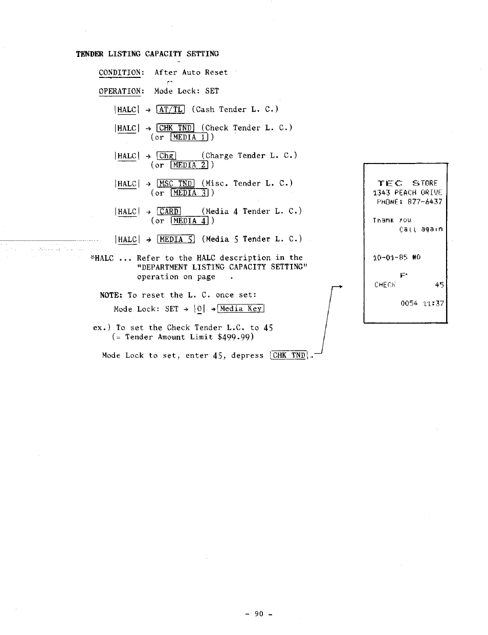 Toshiba TEC MA-1060-100 Series User Manual | Page 98 / 118