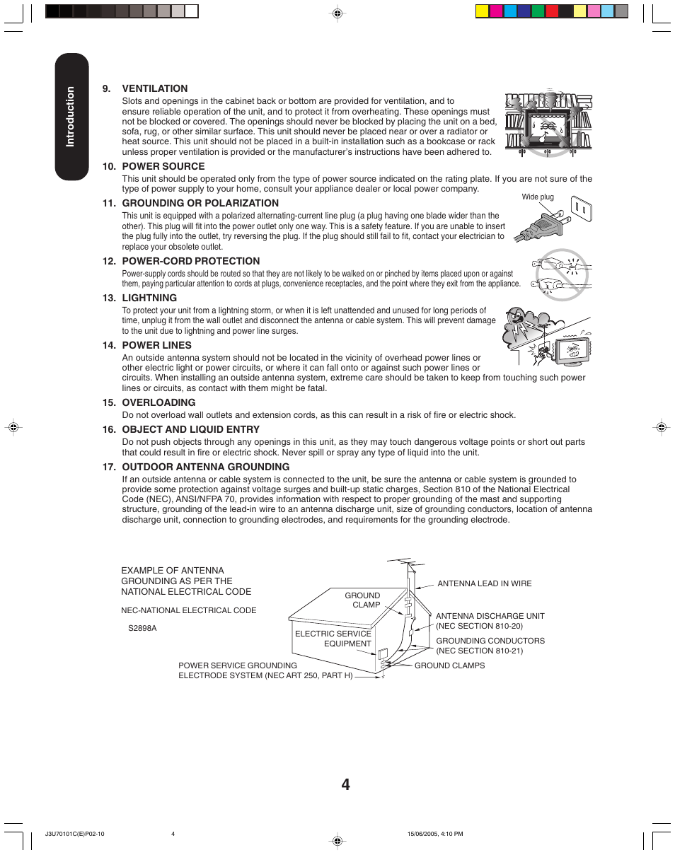 Toshiba 20HL85 User Manual | Page 4 / 48