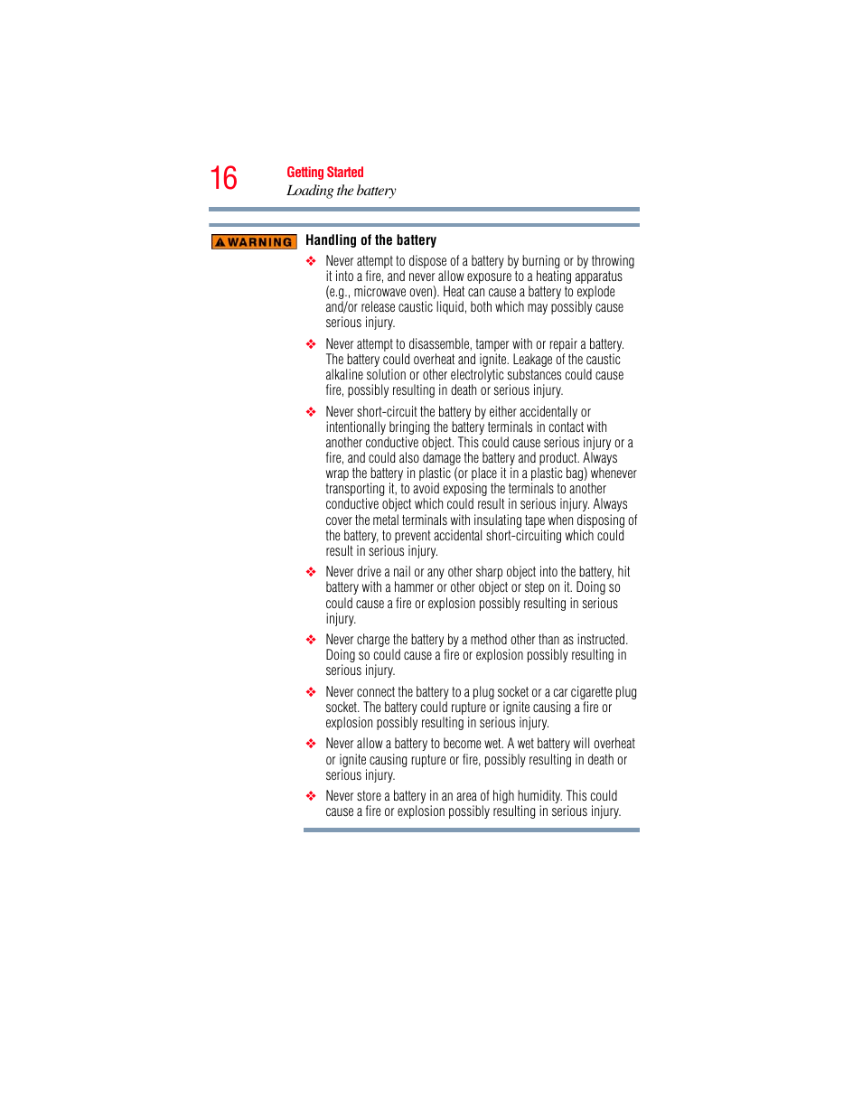 Toshiba B10 User Manual | Page 16 / 145