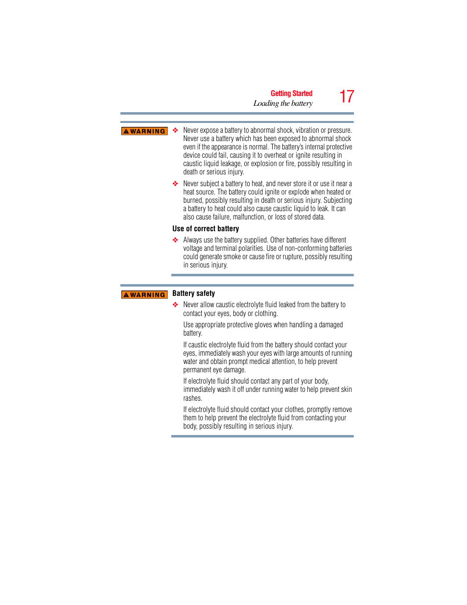 Toshiba B10 User Manual | Page 17 / 145