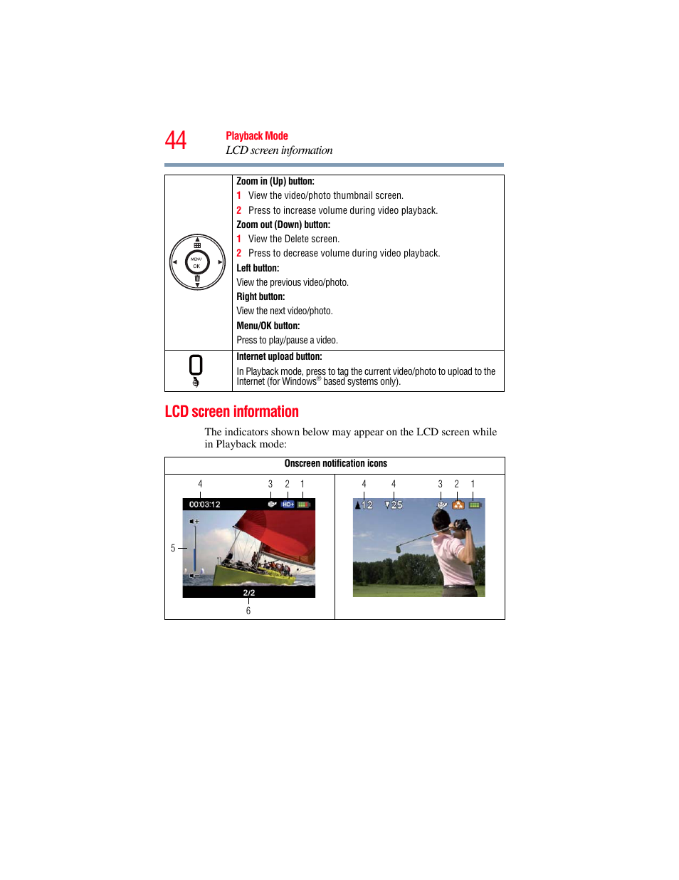 Lcd screen information | Toshiba B10 User Manual | Page 44 / 145