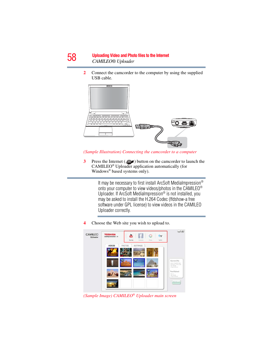 Toshiba B10 User Manual | Page 58 / 145