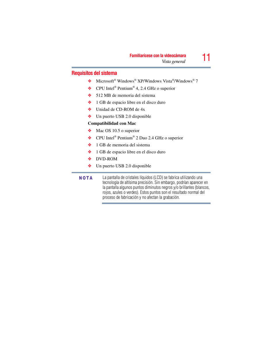 Requisitos del sistema | Toshiba B10 User Manual | Page 83 / 145