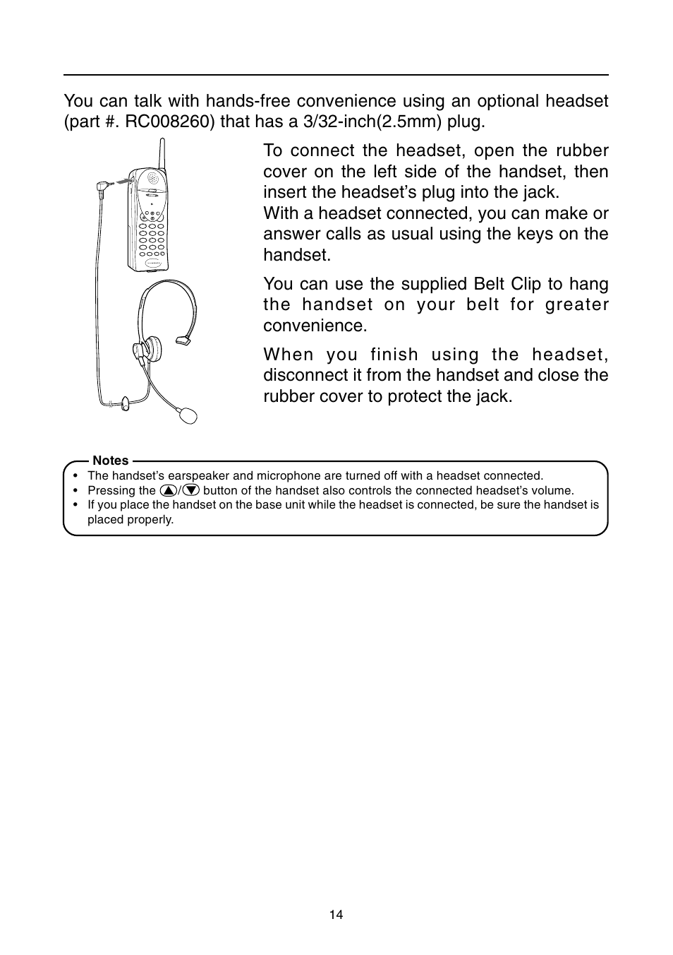 Using a headset | Toshiba SG-1700 User Manual | Page 15 / 20