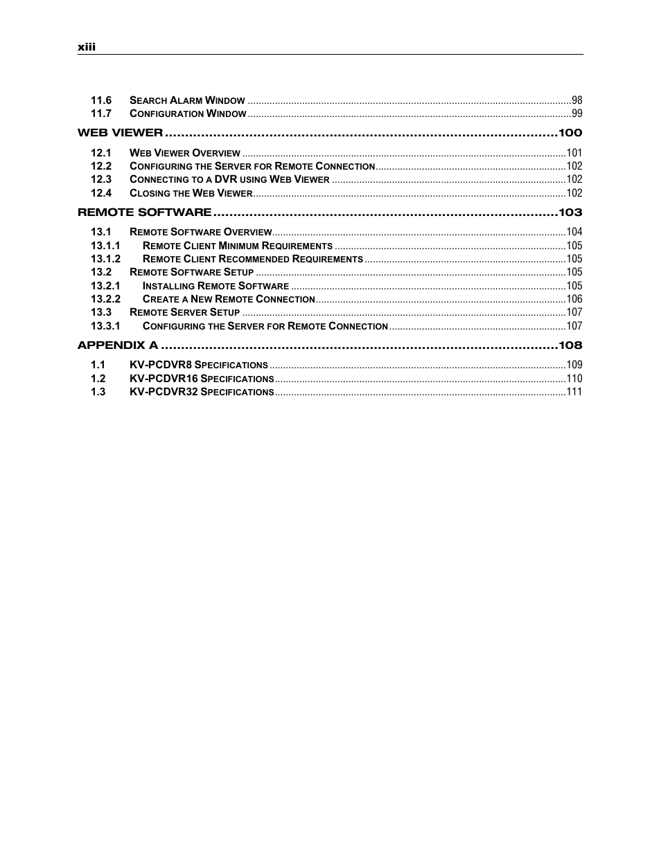 Toshiba KV-PC 8GHO44-88 User Manual | Page 12 / 124