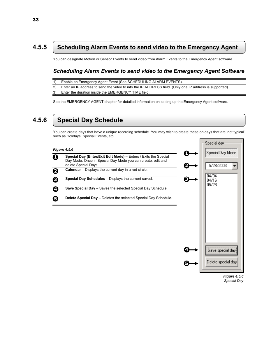 6 special day schedule | Toshiba KV-PC 8GHO44-88 User Manual | Page 46 / 124