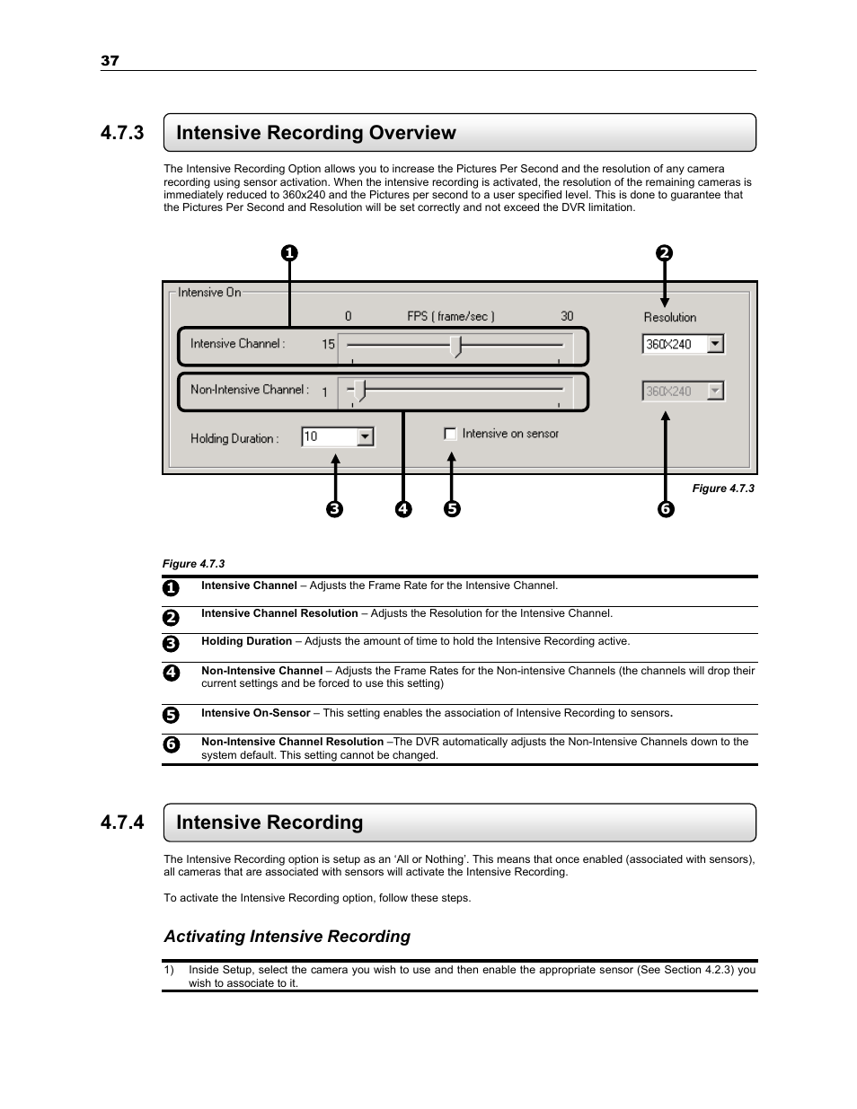 3 intensive recording overview, 4 intensive recording, Activating intensive recording | Toshiba KV-PC 8GHO44-88 User Manual | Page 50 / 124