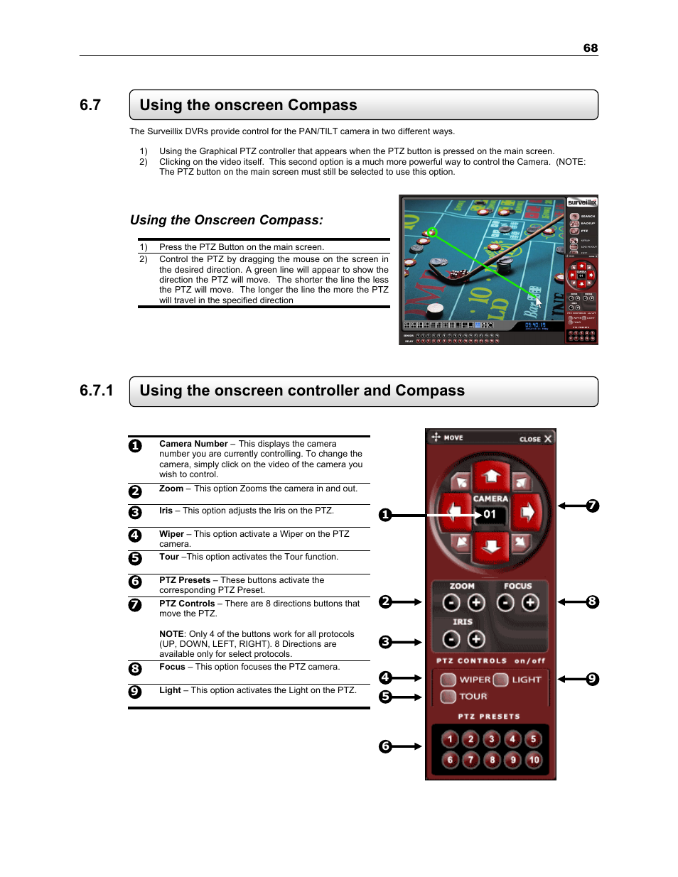 7 using the onscreen compass, 1 using the onscreen controller and compass, Using the onscreen compass | Toshiba KV-PC 8GHO44-88 User Manual | Page 81 / 124