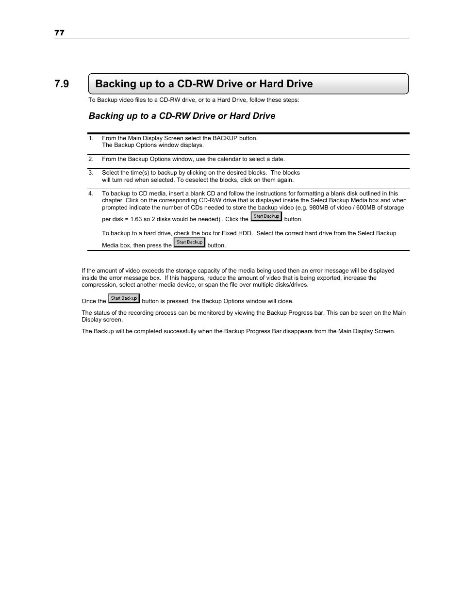 9 backing up to a cd-rw drive or hard drive, Backing up to a cd-rw drive or hard drive | Toshiba KV-PC 8GHO44-88 User Manual | Page 90 / 124