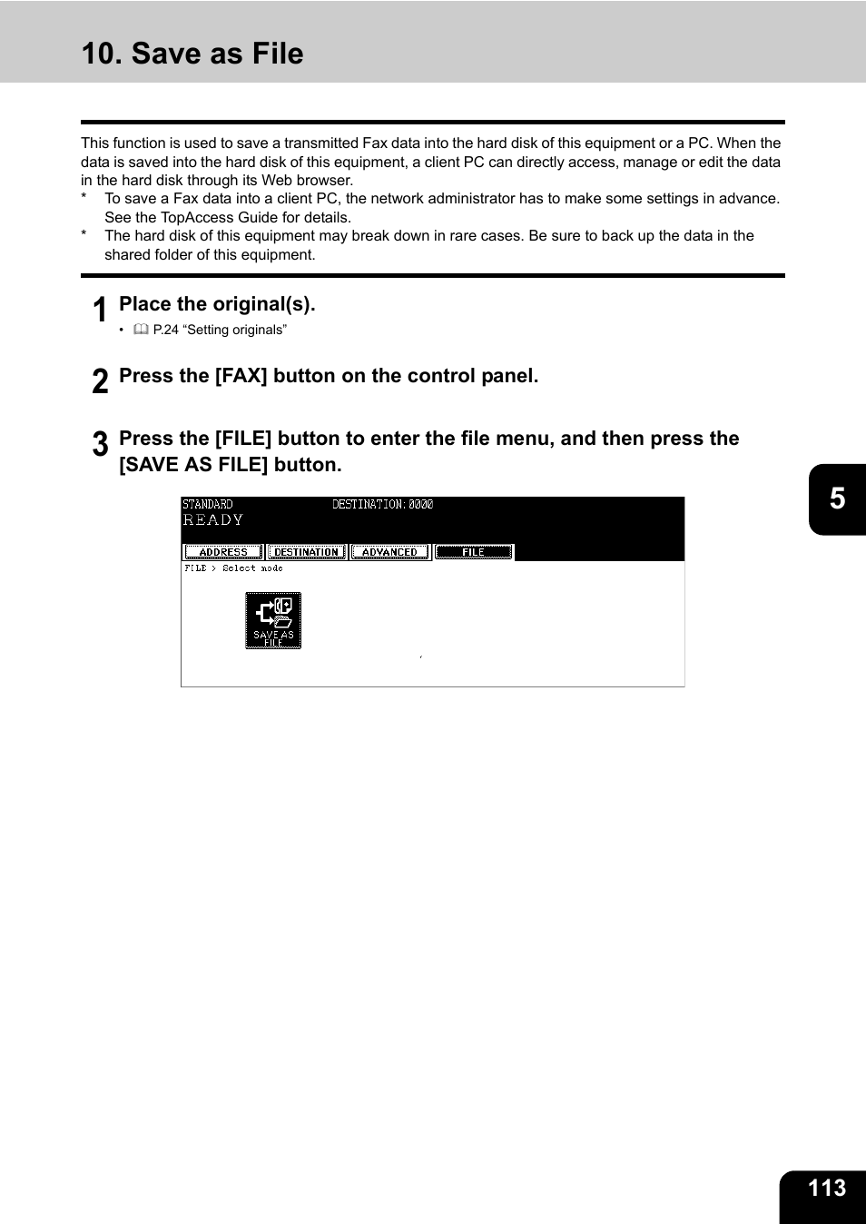 Save as file | Toshiba GD-1200 User Manual | Page 115 / 186