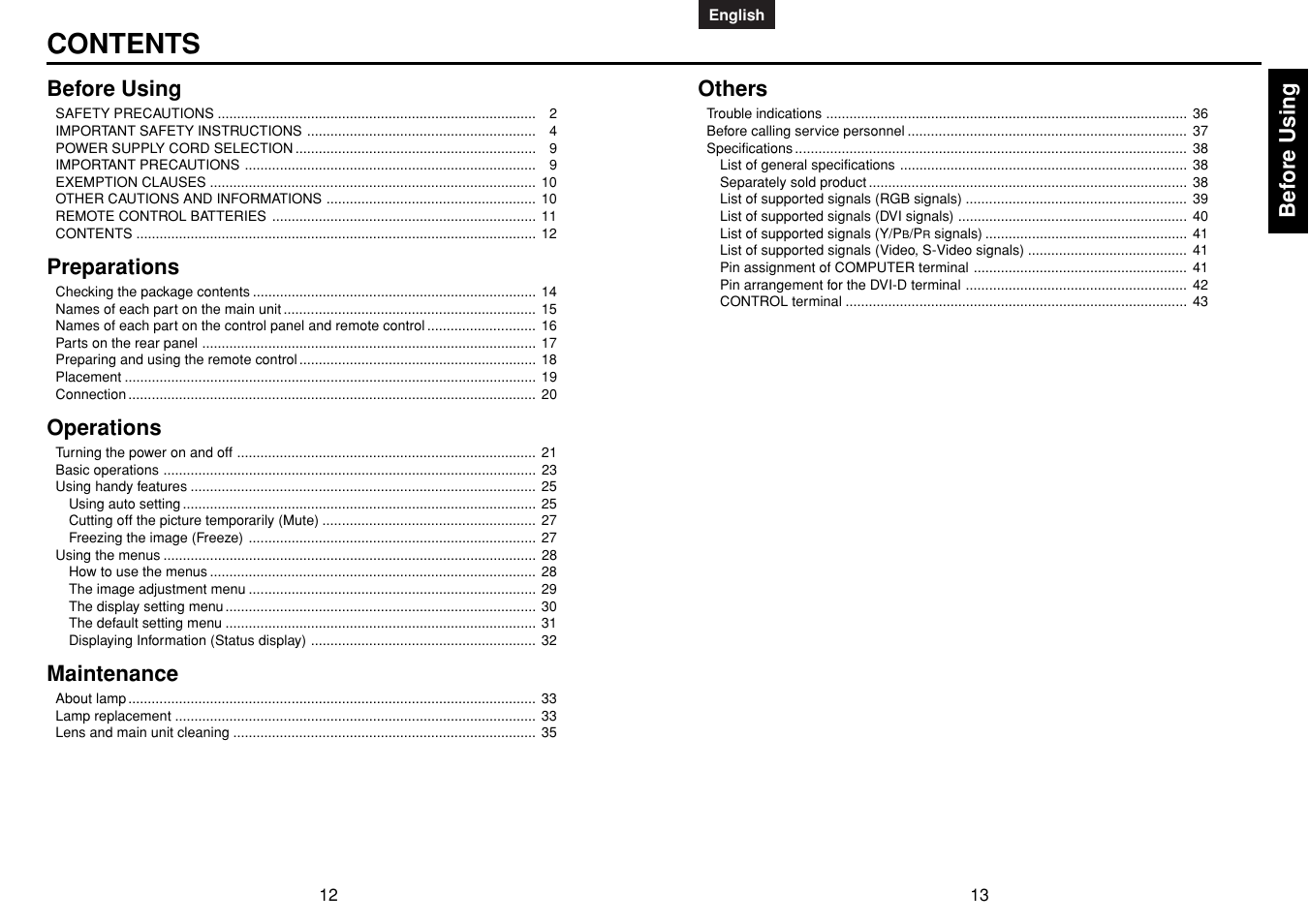 Toshiba TDP-MT400 User Manual | Page 7 / 23