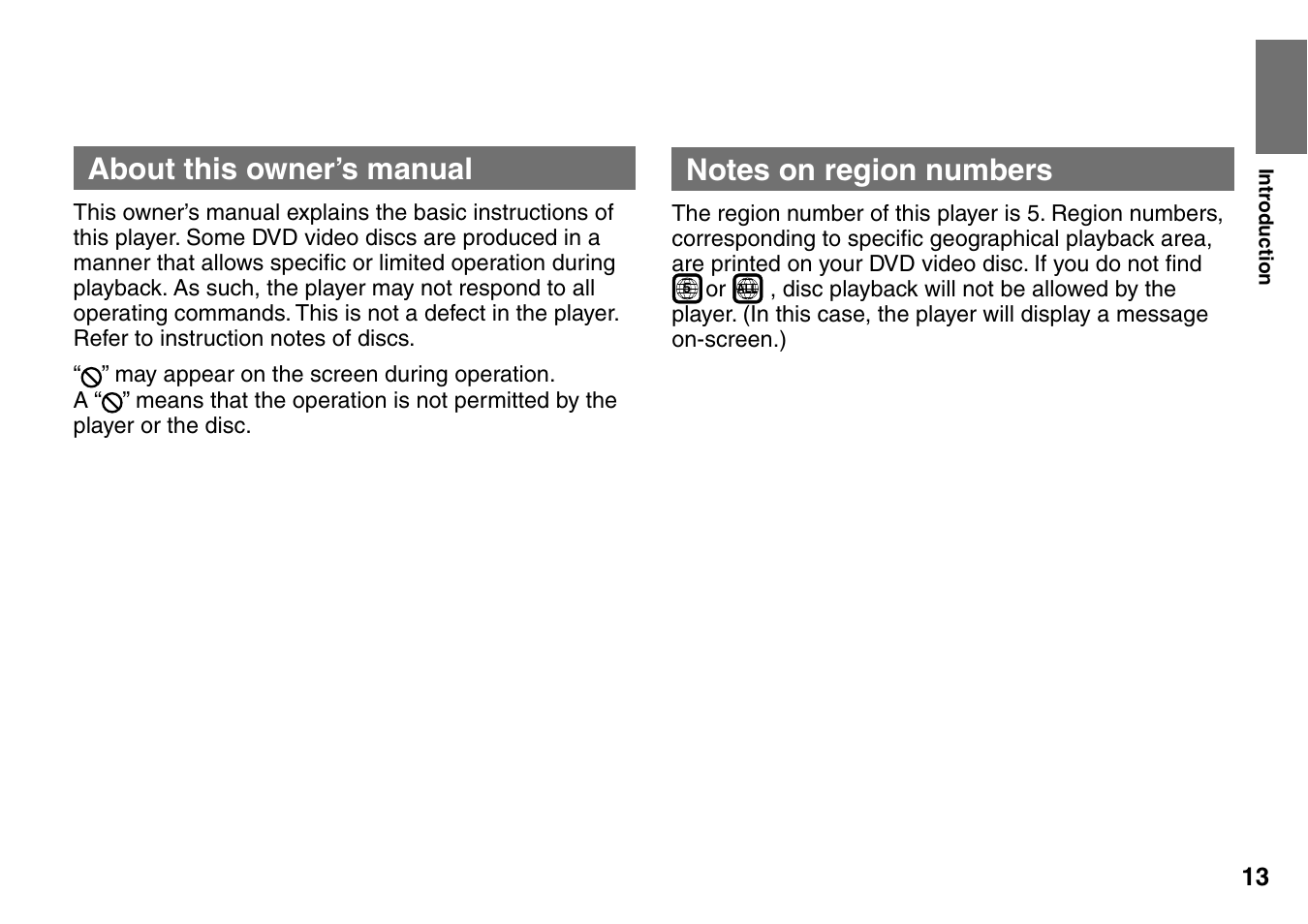 About this owner’s manual | Toshiba SD-P1707SR User Manual | Page 13 / 76