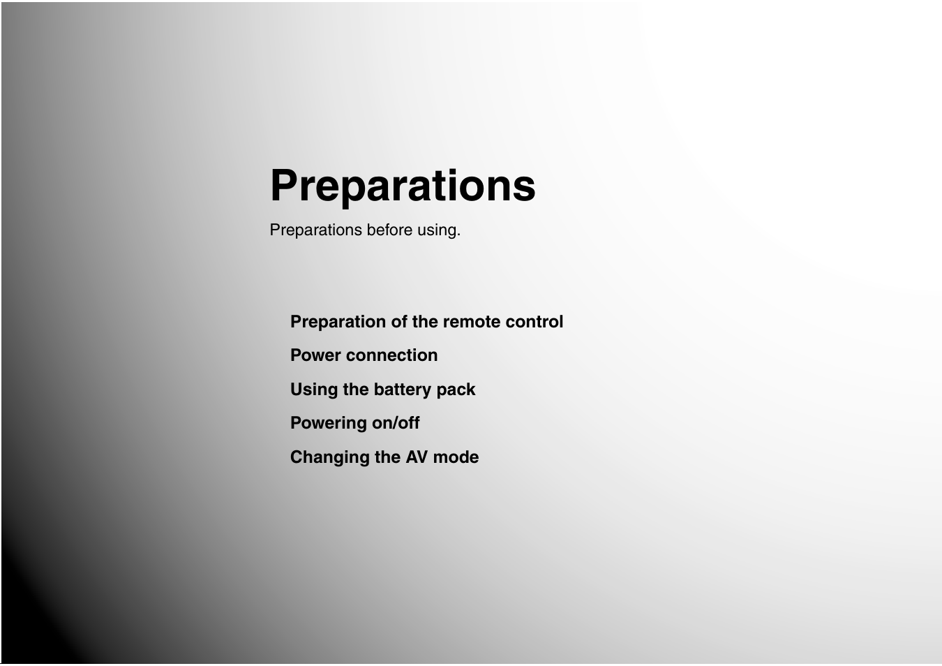 Preparations | Toshiba SD-P1707SR User Manual | Page 23 / 76