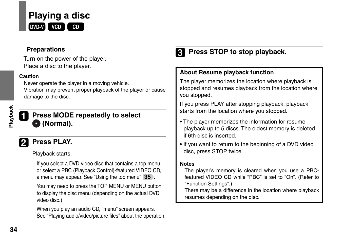 Playing a disc | Toshiba SD-P1707SR User Manual | Page 34 / 76