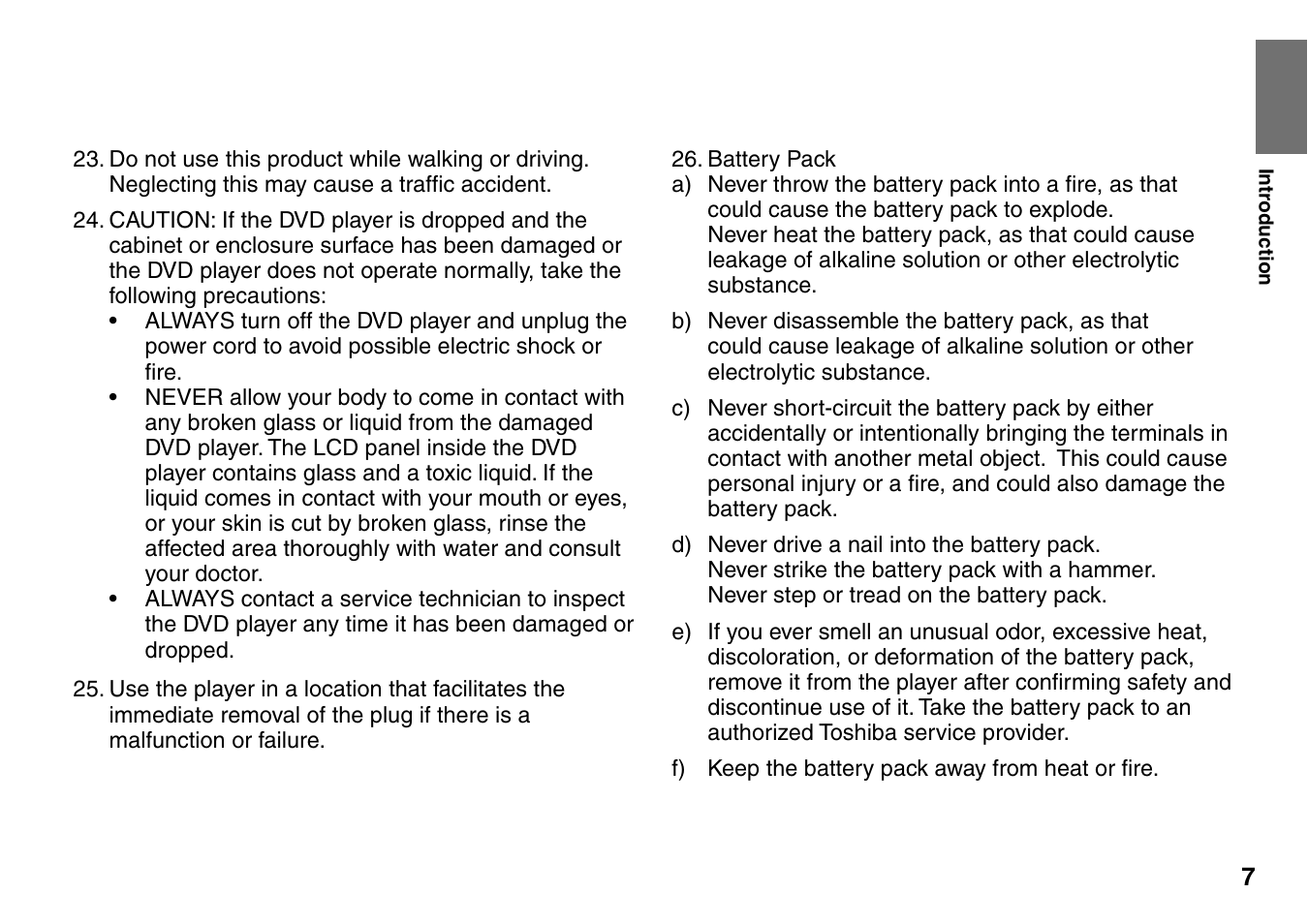 Toshiba SD-P1707SR User Manual | Page 7 / 76