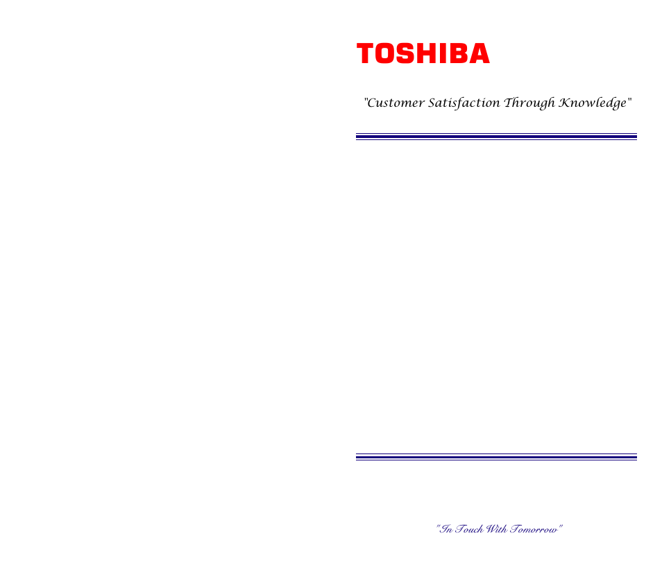 Toshiba NTDVT006BK User Manual | 11 pages