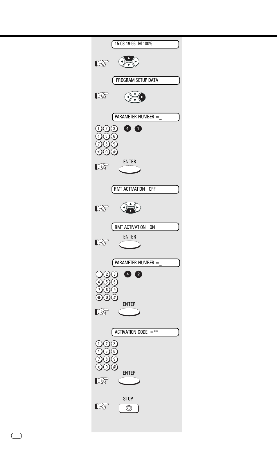 Set remote reception (manual reception), Reception of documents | Toshiba TF 610 User Manual | Page 22 / 79