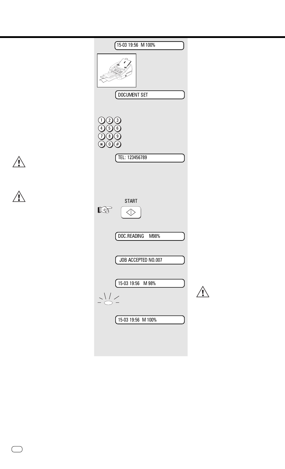 Automatic fax messages, Transmit documents | Toshiba TF 610 User Manual | Page 30 / 79