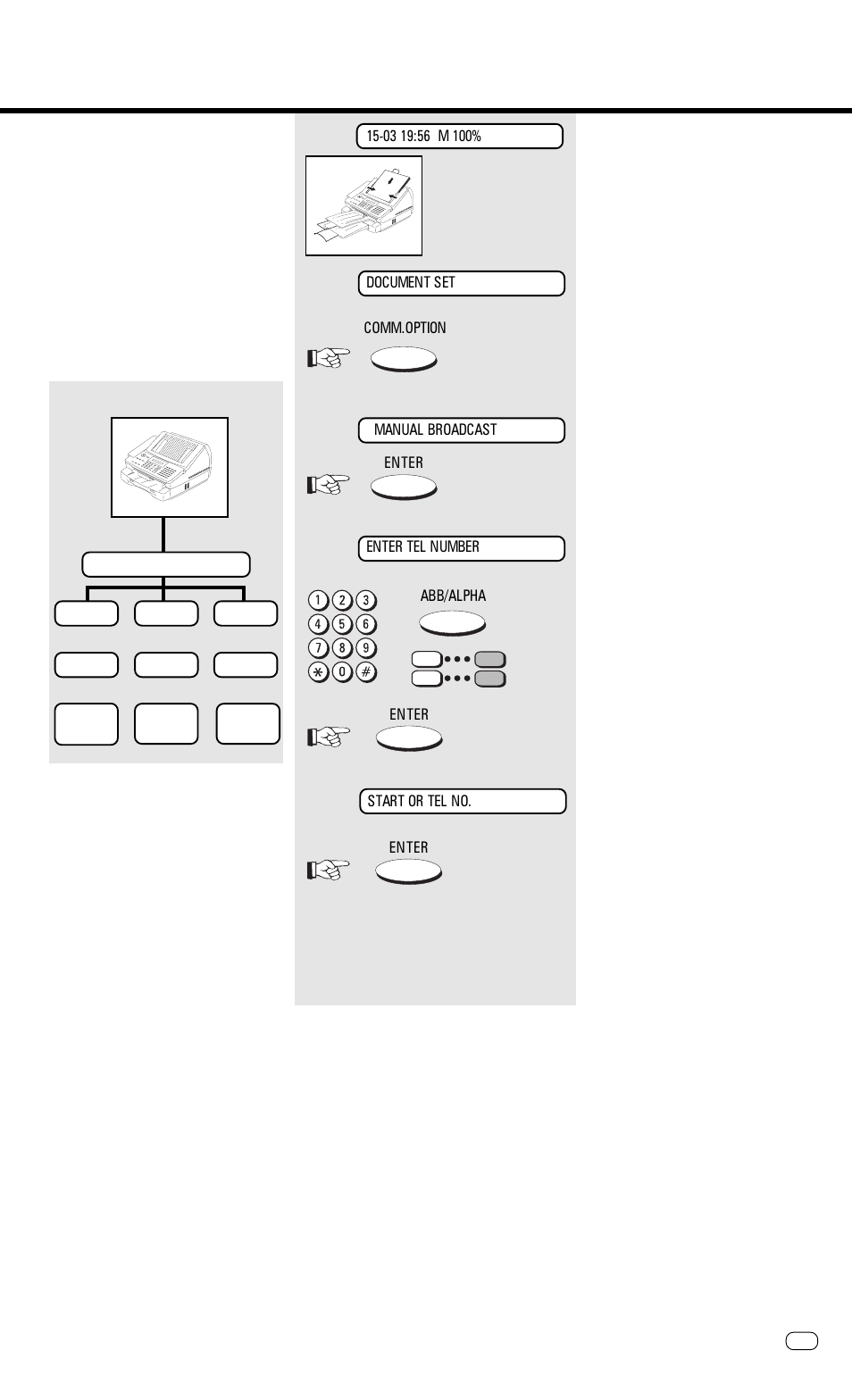 Single multi-address transmission, Transmit documents | Toshiba TF 610 User Manual | Page 37 / 79