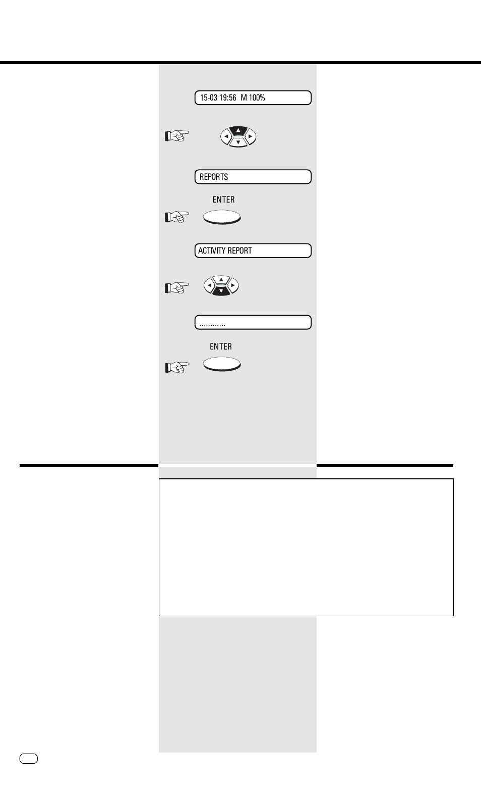 Report prints, Activate printing report, Transmission report | Toshiba TF 610 User Manual | Page 48 / 79