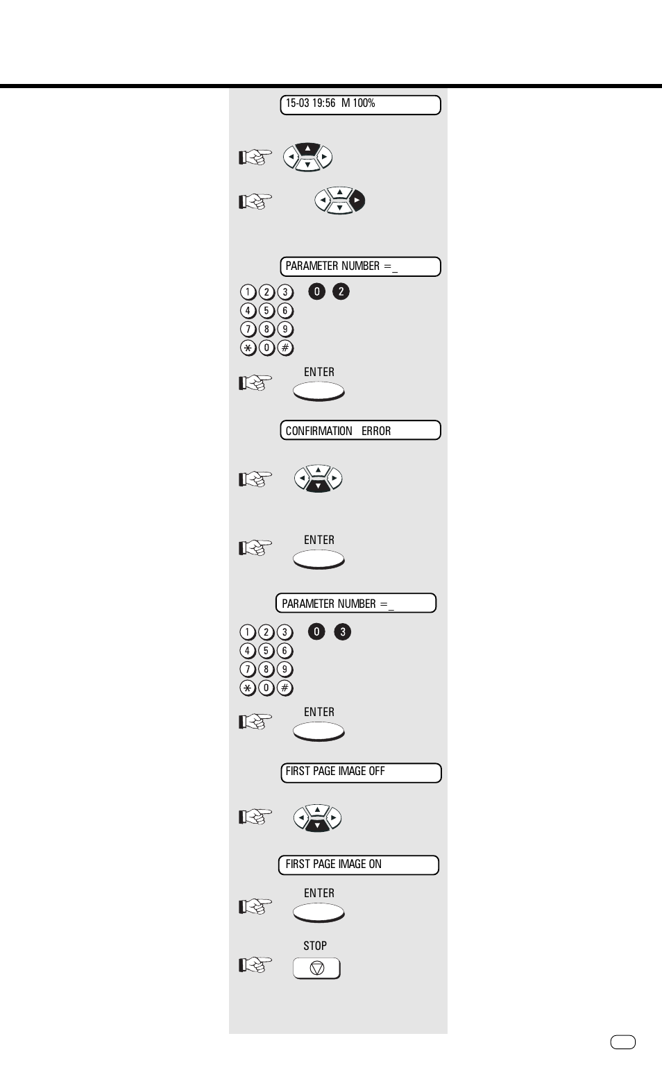 Set transmission report output, Advanced settings | Toshiba TF 610 User Manual | Page 59 / 79