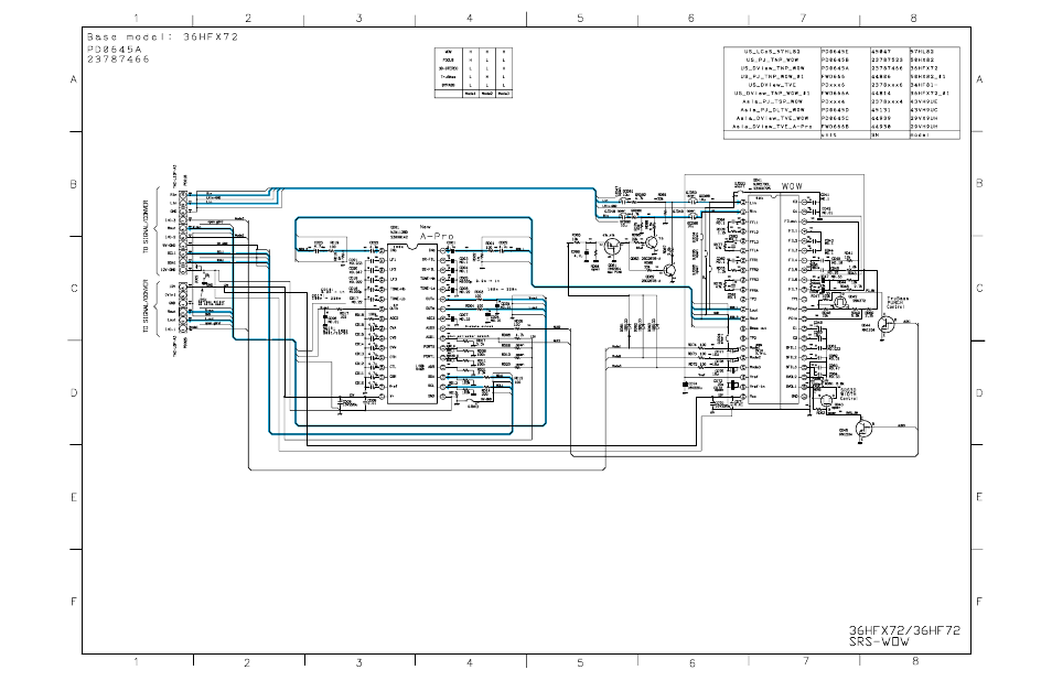 Srs-wow circuit, Qd01, qd41 | Toshiba N2PS CHASSIS 32HFX72 User Manual | Page 103 / 111