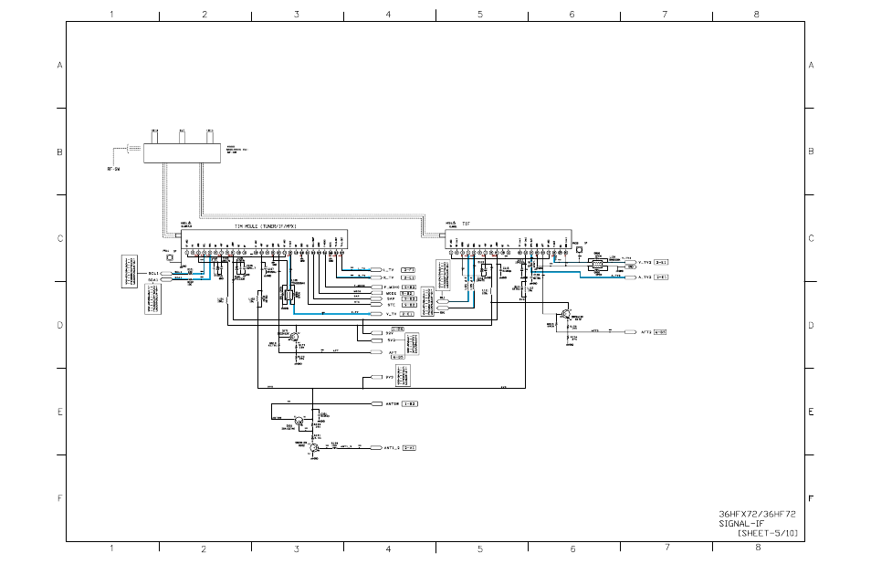 Signal circuit ( if ) [ sheet - 5/10, H001(main), Hy01 | H003 | Toshiba N2PS CHASSIS 32HFX72 User Manual | Page 61 / 111