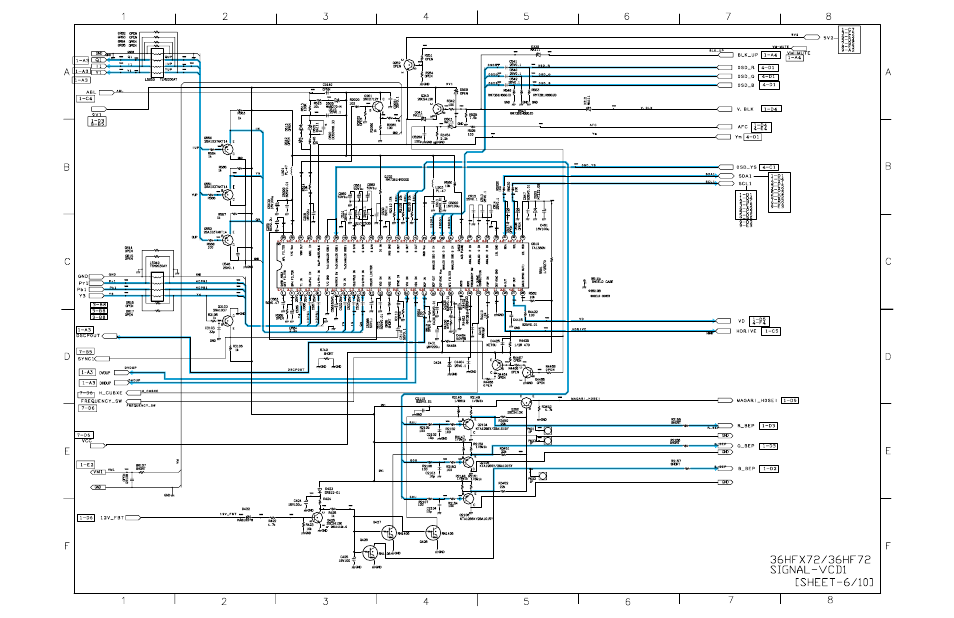 Signal circuit ( vcd 1 ) [ sheet - 6/10, Q510, Chroma | Video | Toshiba N2PS CHASSIS 32HFX72 User Manual | Page 64 / 111