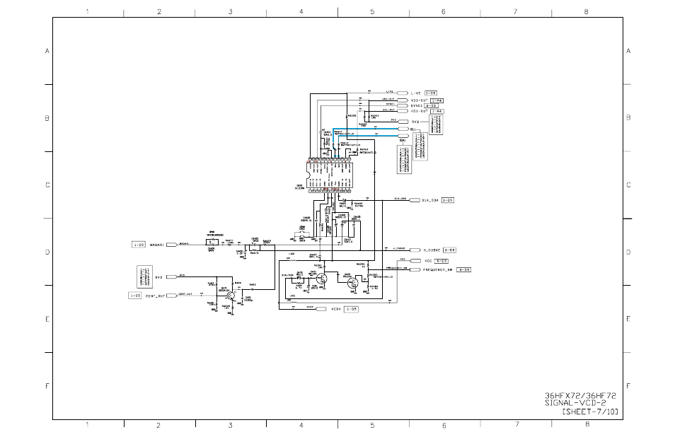 Signal circuit ( vcd 2 ) [ sheet - 7/10, Q420, Scan | Toshiba N2PS CHASSIS 32HFX72 User Manual | Page 67 / 111