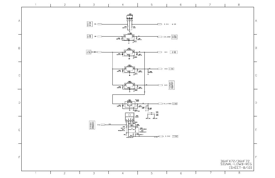 Signal circuit ( lowb-reg ) [ sheet - 8/10 | Toshiba N2PS CHASSIS 32HFX72 User Manual | Page 70 / 111