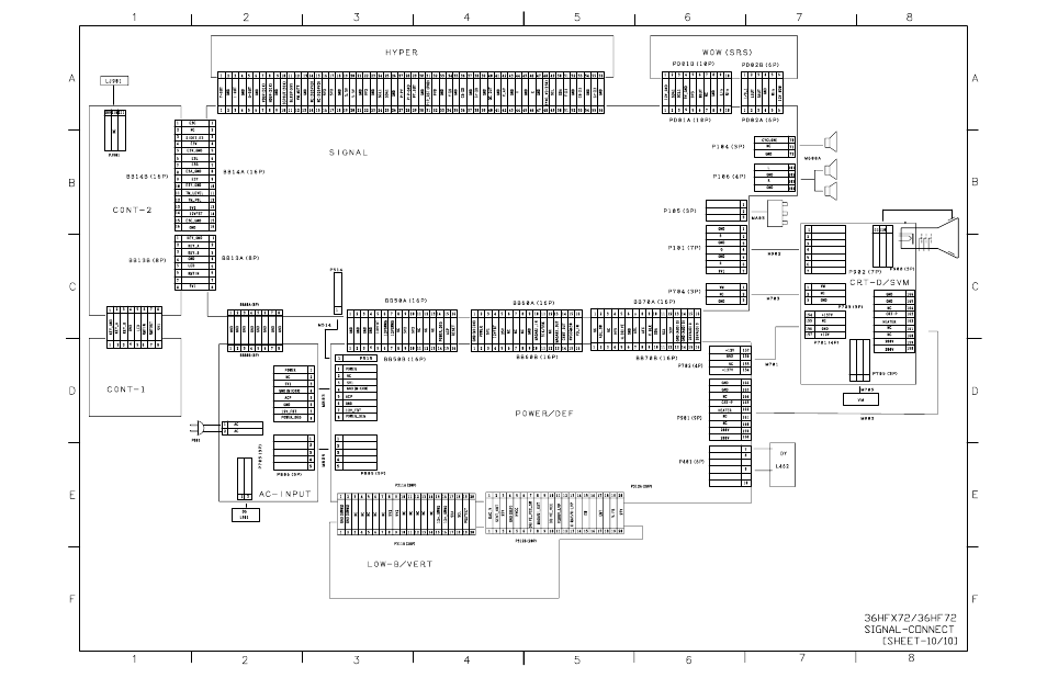 Signal circuit ( connect ) [ sheet - 10/10 | Toshiba N2PS CHASSIS 32HFX72 User Manual | Page 76 / 111