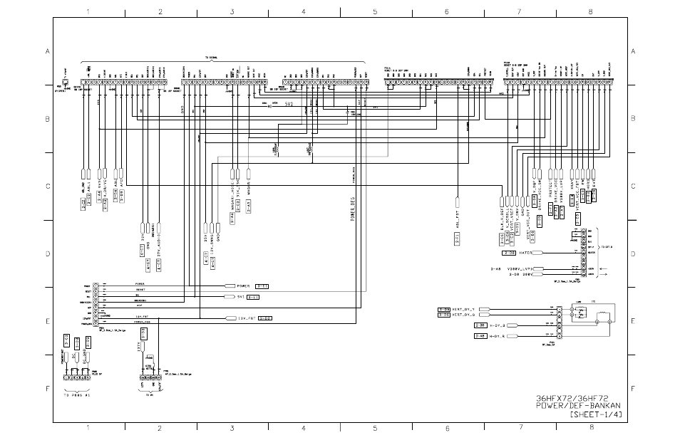 Power / def circuit ( bankan ) [ sheet - 1/4 | Toshiba N2PS CHASSIS 32HFX72 User Manual | Page 79 / 111