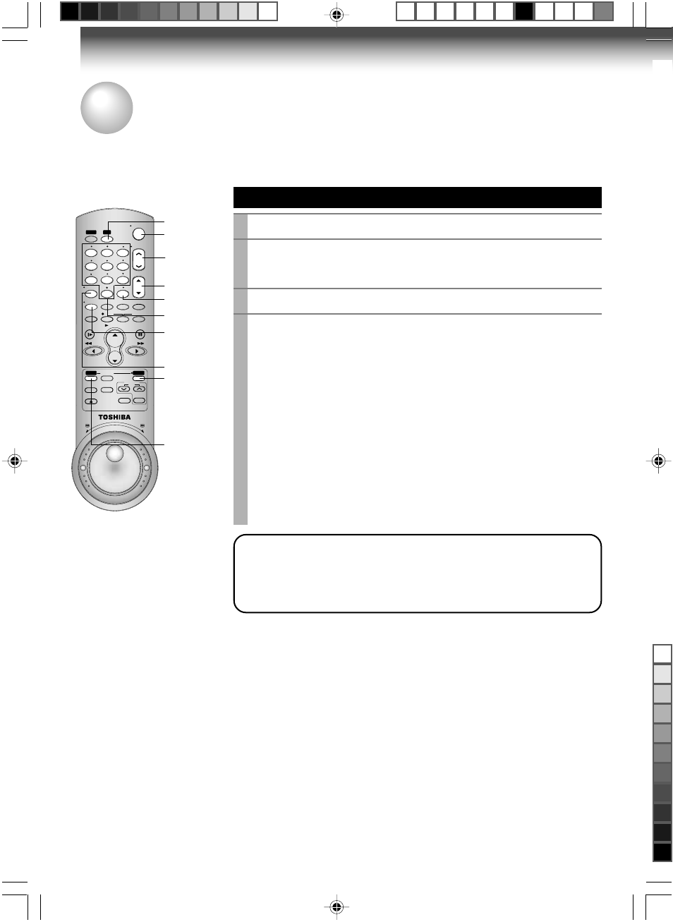 Additional information, Multi brand remote control, Setting control codes | Release prog | Toshiba W-727 User Manual | Page 40 / 46