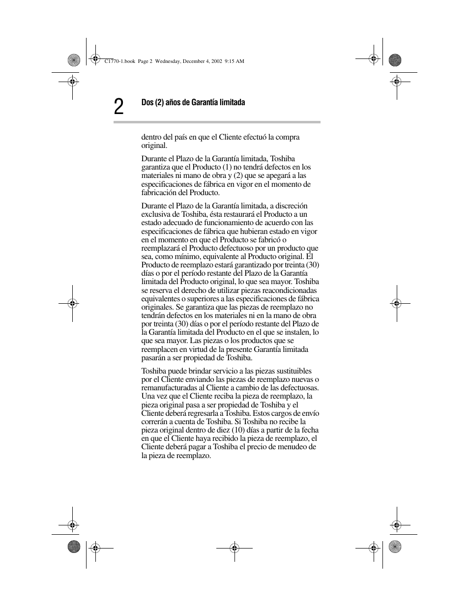 Toshiba C1770 User Manual | Page 12 / 24