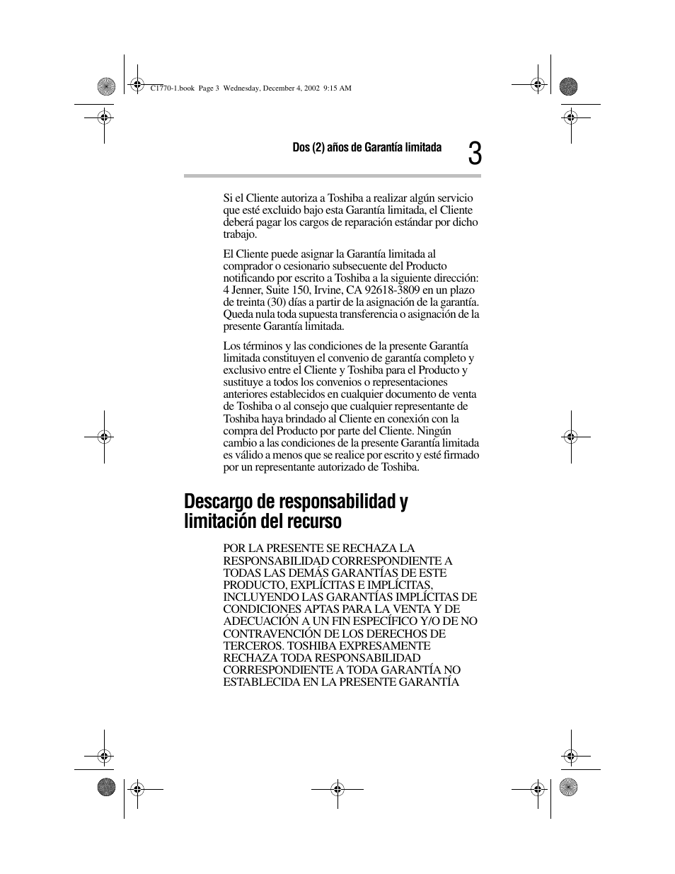 Toshiba C1770 User Manual | Page 13 / 24