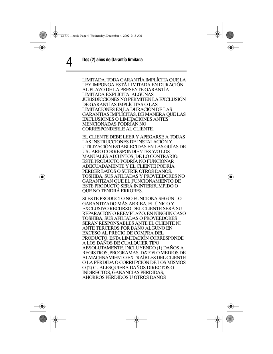 Toshiba C1770 User Manual | Page 14 / 24