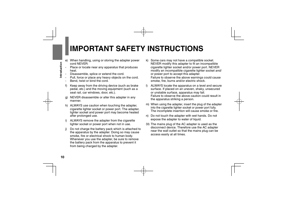 Important safety instructions | Toshiba SDP63SWE User Manual | Page 10 / 76