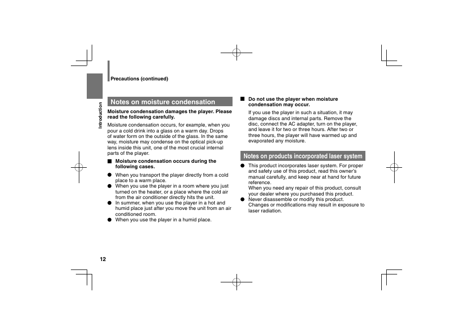 Toshiba SDP63SWE User Manual | Page 12 / 76